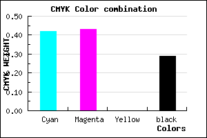 #6968B6 color CMYK mixer