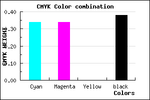 #69699F color CMYK mixer