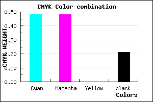 #6969C9 color CMYK mixer