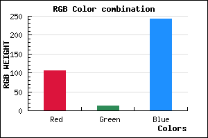 rgb background color #690CF3 mixer