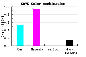 #690DDC color CMYK mixer