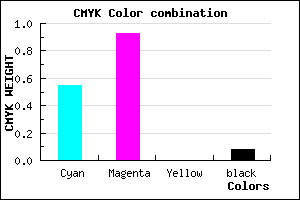 #6910EB color CMYK mixer