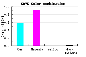 #6913FD color CMYK mixer