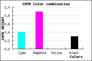 #6914B2 color CMYK mixer