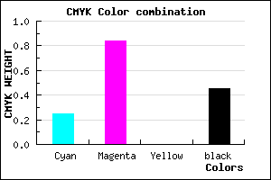 #69168C color CMYK mixer