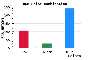rgb background color #691CF0 mixer