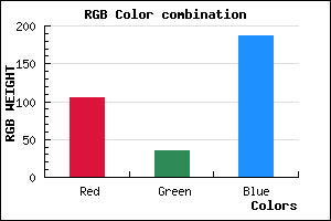 rgb background color #6923BB mixer