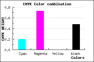 #692484 color CMYK mixer