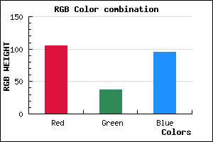 rgb background color #69255F mixer
