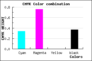 #6926A0 color CMYK mixer
