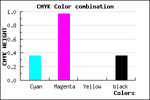 #6905A3 color CMYK mixer