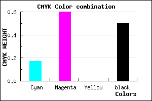 #69337F color CMYK mixer