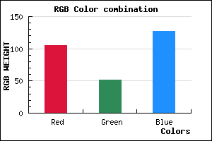 rgb background color #69337F mixer
