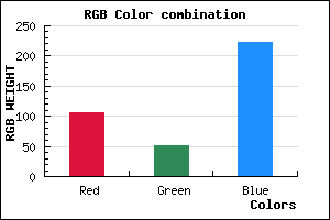 rgb background color #6933DE mixer