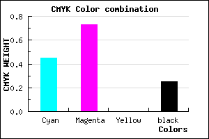 #6934C0 color CMYK mixer