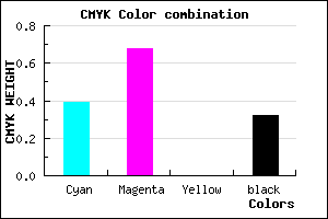 #6937AD color CMYK mixer