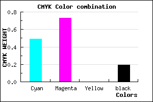 #6938CE color CMYK mixer