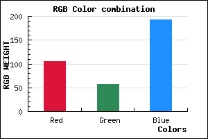 rgb background color #6939C1 mixer