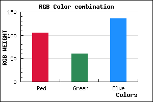 rgb background color #693C88 mixer