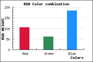 rgb background color #693EB8 mixer