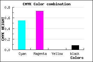 #6940EB color CMYK mixer