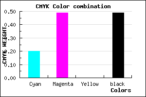 #694383 color CMYK mixer