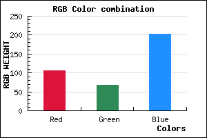 rgb background color #6943CB mixer
