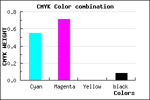 #6943EB color CMYK mixer