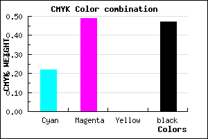 #694587 color CMYK mixer