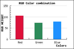 rgb background color #69494F mixer