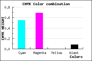 #694AEB color CMYK mixer