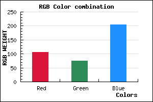 rgb background color #694BCD mixer