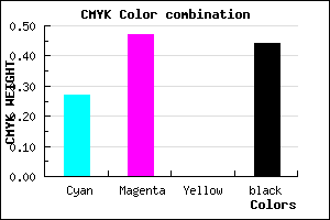#694C90 color CMYK mixer