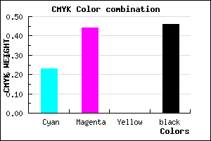 #694D89 color CMYK mixer