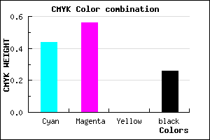 #6952BC color CMYK mixer