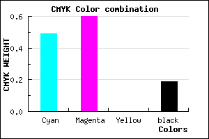 #6953CF color CMYK mixer