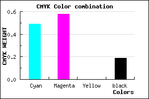#6956CE color CMYK mixer
