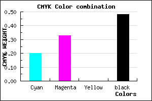 #695884 color CMYK mixer