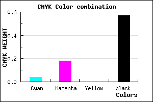#69596D color CMYK mixer