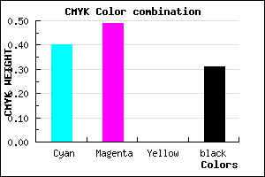 #6959AF color CMYK mixer