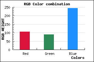 rgb background color #6959F5 mixer