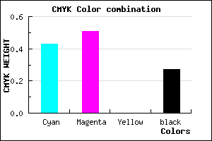 #695BB9 color CMYK mixer