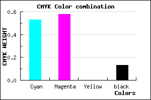 #695EDE color CMYK mixer