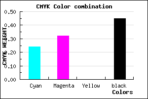 #695F8B color CMYK mixer