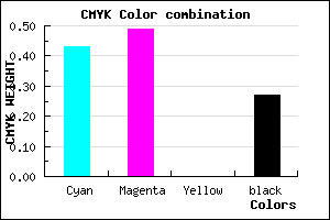 #695FB9 color CMYK mixer