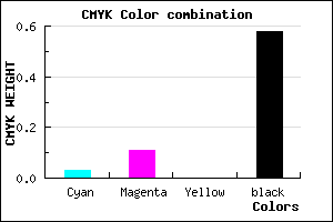 #69606C color CMYK mixer
