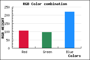 rgb background color #6960DC mixer