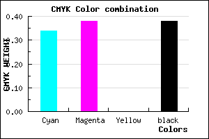 #69629E color CMYK mixer