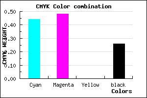 #6962BC color CMYK mixer