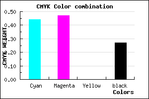 #6963BB color CMYK mixer